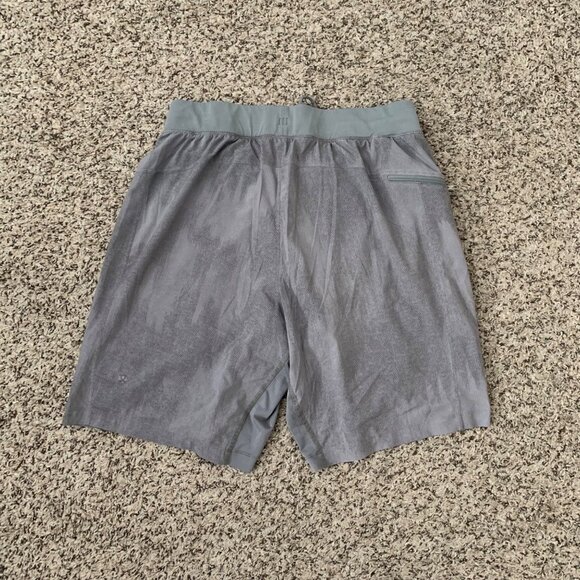 Lululemon Mens Gray Athletic Shorts With Inner Liner Size L - Picture 2 of 8